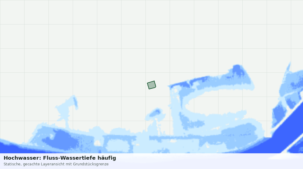 Statische Kartenansicht: Hochwasser: Fluss-Wassertiefe häufig