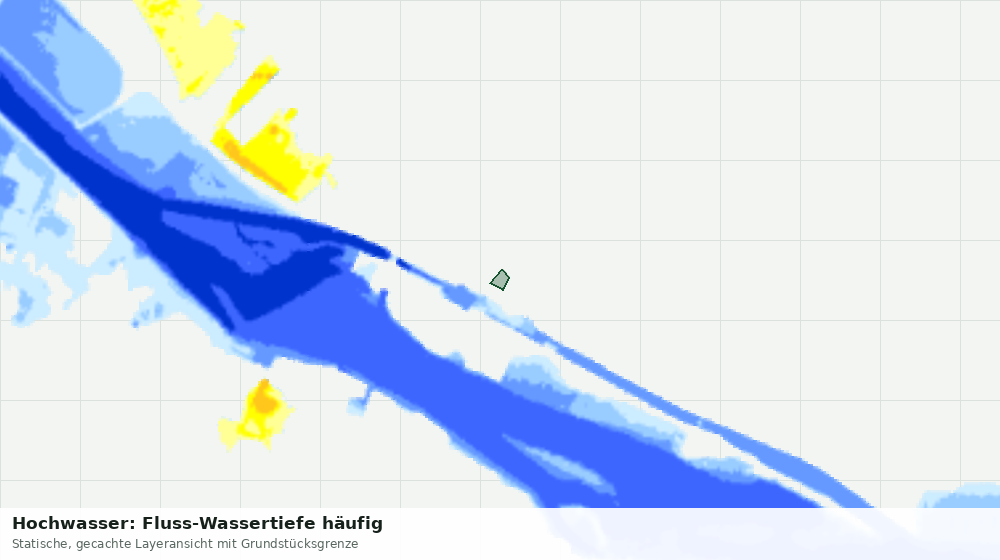 Statische Kartenansicht: Hochwasser: Fluss-Wassertiefe häufig