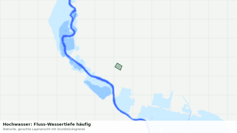Statische Kartenansicht: Hochwasser: Fluss-Wassertiefe häufig