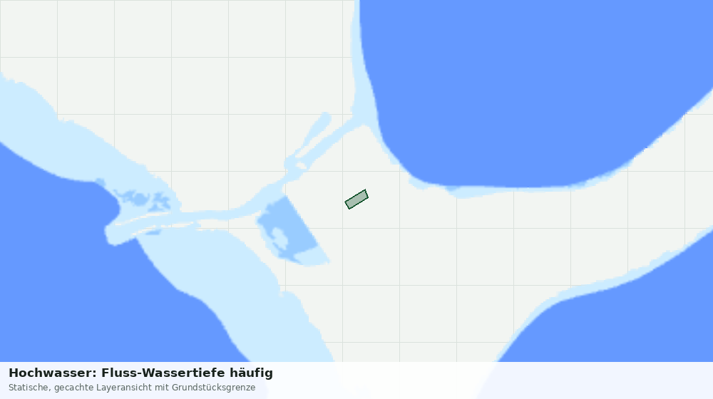 Statische Kartenansicht: Hochwasser: Fluss-Wassertiefe häufig