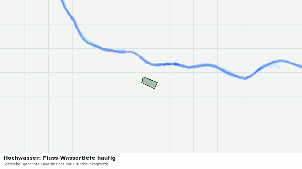 Statische Kartenansicht: Hochwasser: Fluss-Wassertiefe häufig