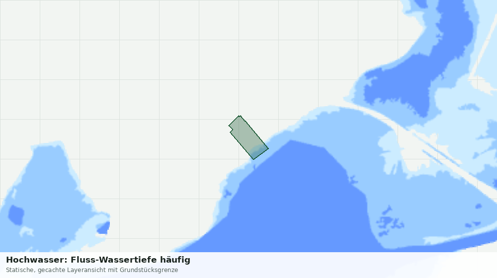 Statische Kartenansicht: Hochwasser: Fluss-Wassertiefe häufig