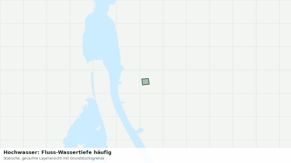 Statische Kartenansicht: Hochwasser: Fluss-Wassertiefe häufig