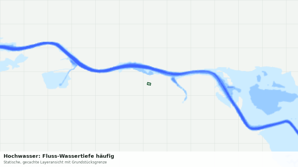 Statische Kartenansicht: Hochwasser: Fluss-Wassertiefe häufig
