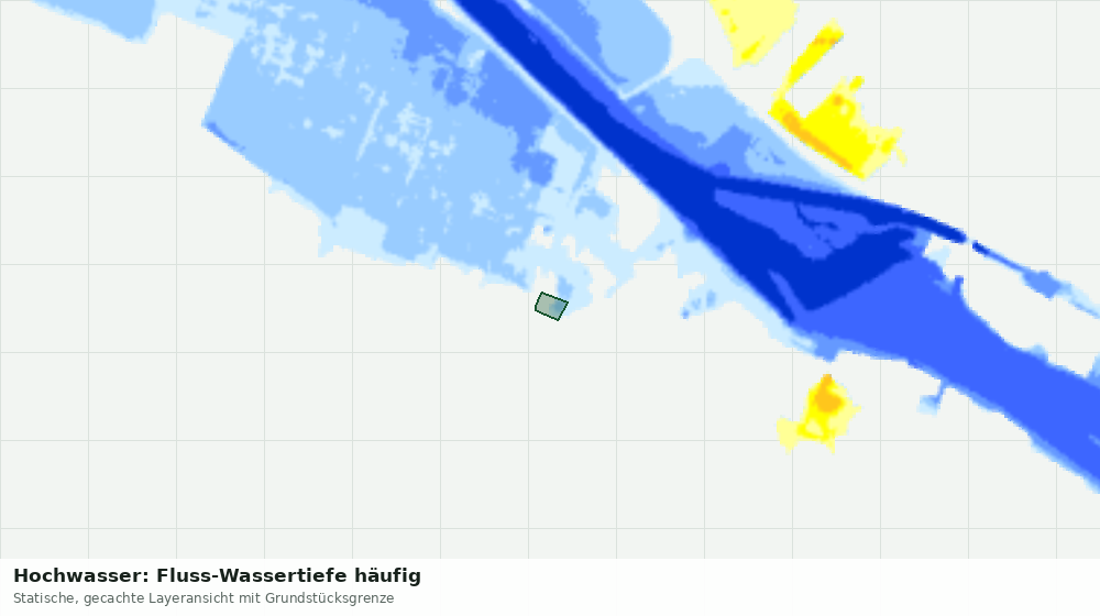 Statische Kartenansicht: Hochwasser: Fluss-Wassertiefe häufig