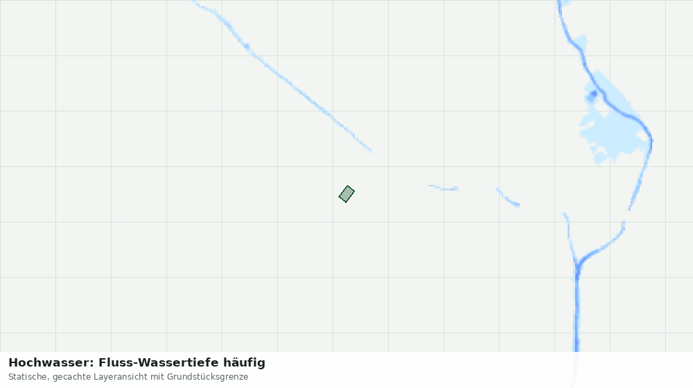 Statische Kartenansicht: Hochwasser: Fluss-Wassertiefe häufig