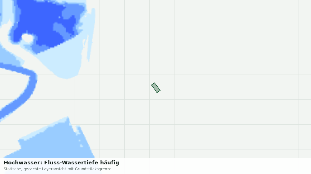 Statische Kartenansicht: Hochwasser: Fluss-Wassertiefe häufig