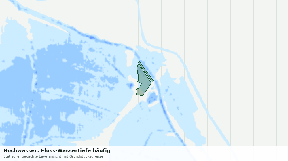 Statische Kartenansicht: Hochwasser: Fluss-Wassertiefe häufig