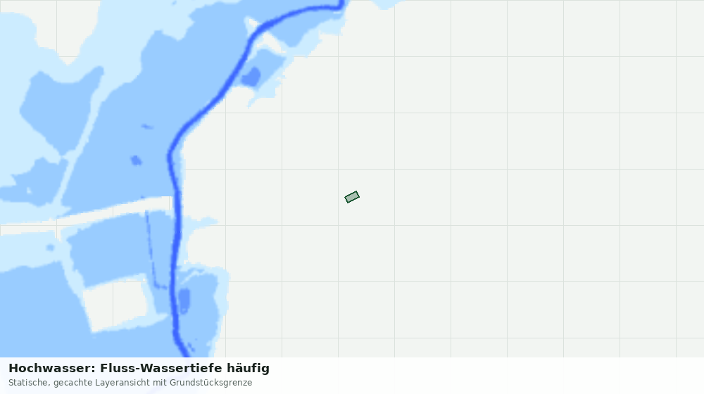 Statische Kartenansicht: Hochwasser: Fluss-Wassertiefe häufig