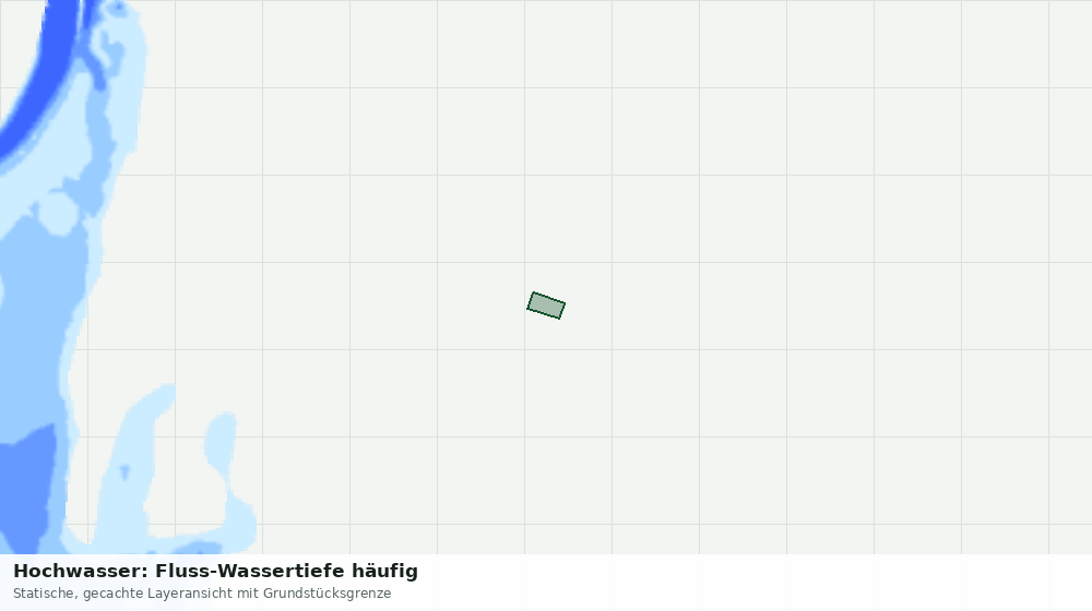Statische Kartenansicht: Hochwasser: Fluss-Wassertiefe häufig