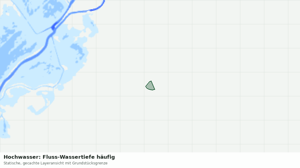 Statische Kartenansicht: Hochwasser: Fluss-Wassertiefe häufig