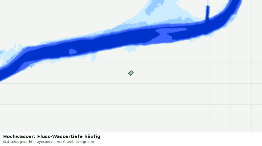 Statische Kartenansicht: Hochwasser: Fluss-Wassertiefe häufig