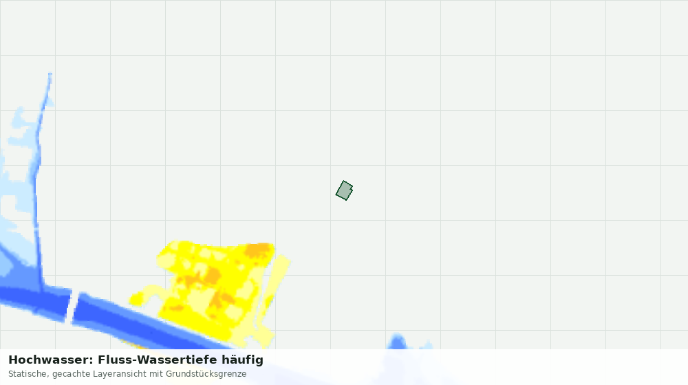 Statische Kartenansicht: Hochwasser: Fluss-Wassertiefe häufig