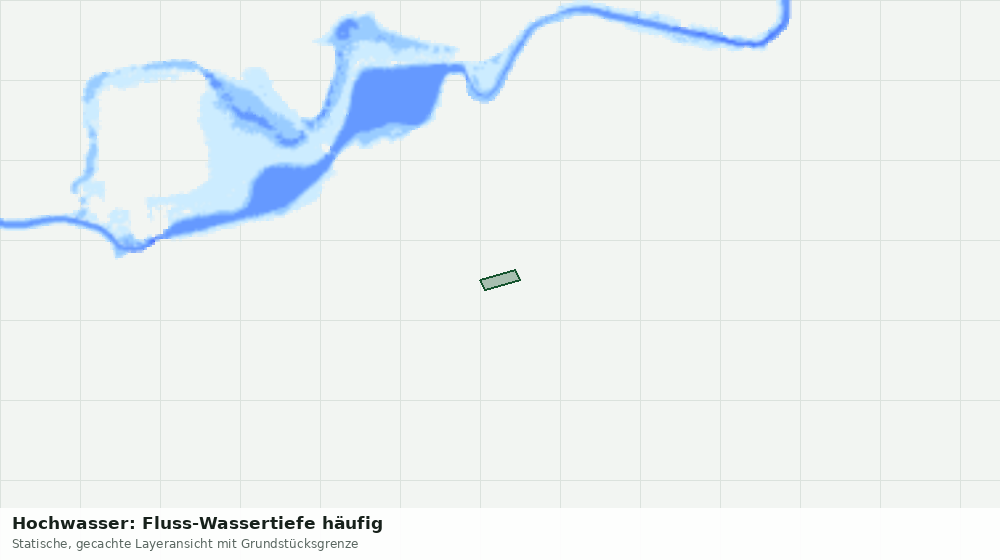 Statische Kartenansicht: Hochwasser: Fluss-Wassertiefe häufig
