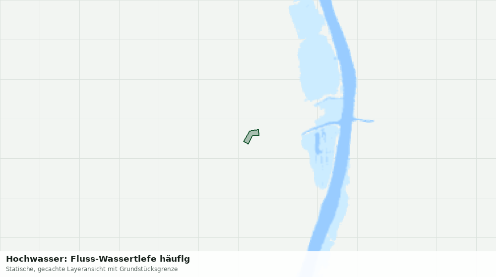 Statische Kartenansicht: Hochwasser: Fluss-Wassertiefe häufig