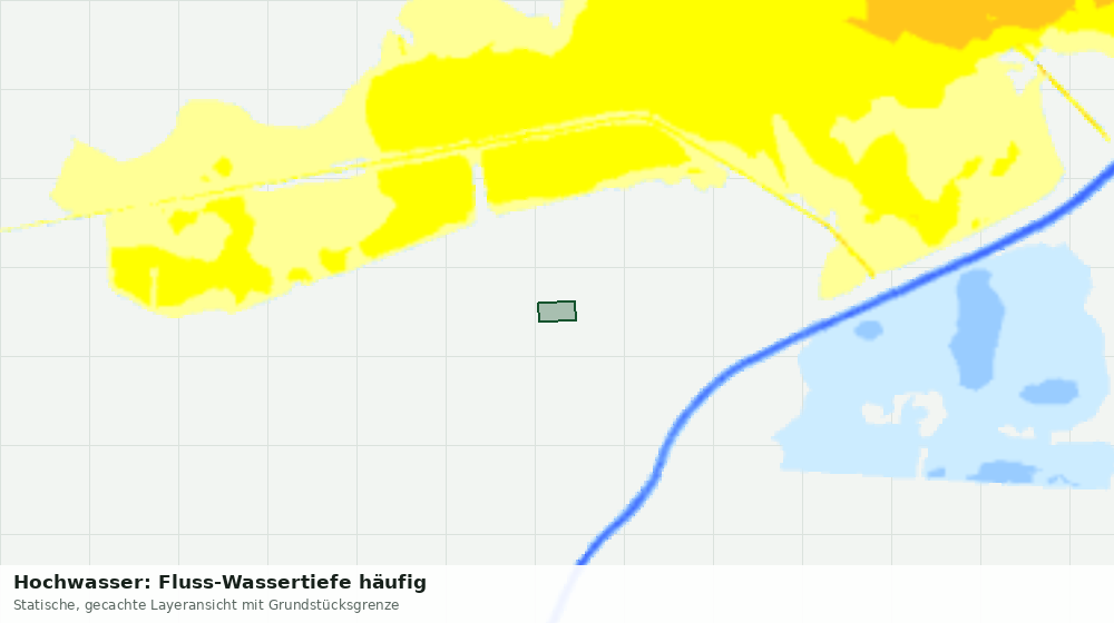 Statische Kartenansicht: Hochwasser: Fluss-Wassertiefe häufig