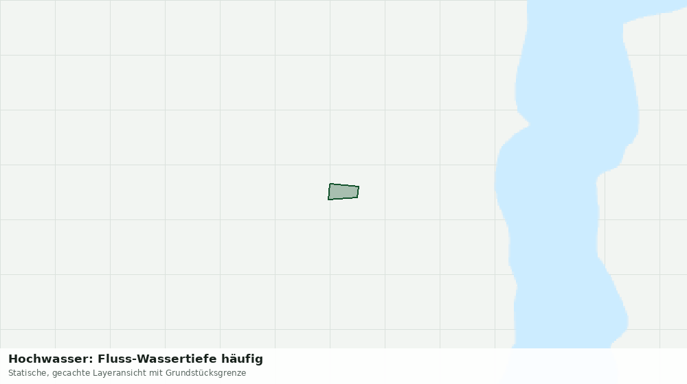 Statische Kartenansicht: Hochwasser: Fluss-Wassertiefe häufig