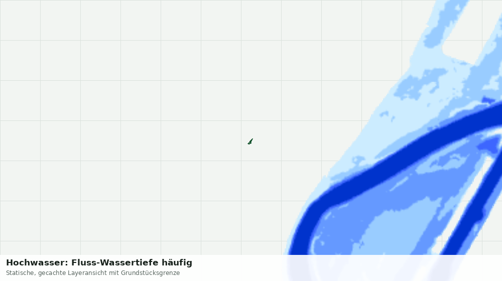 Statische Kartenansicht: Hochwasser: Fluss-Wassertiefe häufig