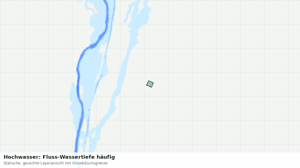 Statische Kartenansicht: Hochwasser: Fluss-Wassertiefe häufig