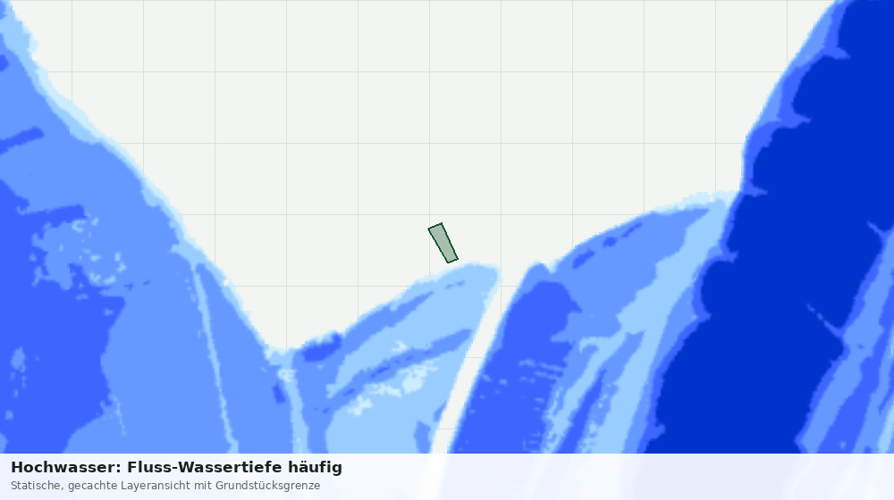 Statische Kartenansicht: Hochwasser: Fluss-Wassertiefe häufig