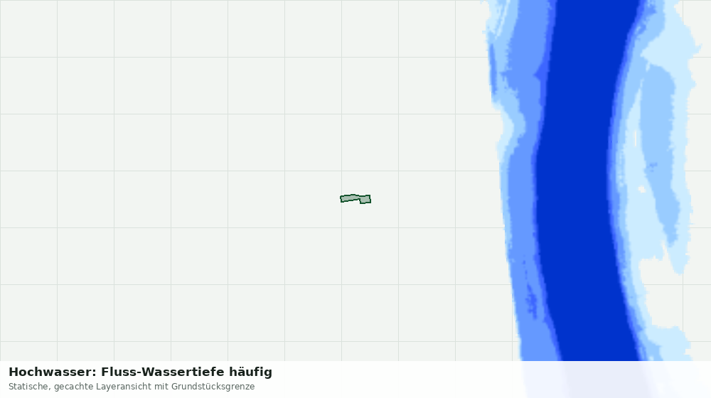 Statische Kartenansicht: Hochwasser: Fluss-Wassertiefe häufig