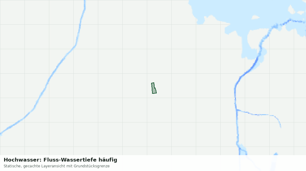 Statische Kartenansicht: Hochwasser: Fluss-Wassertiefe häufig