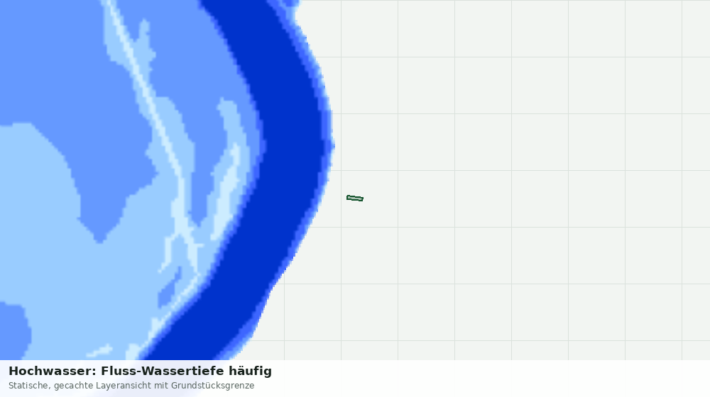Statische Kartenansicht: Hochwasser: Fluss-Wassertiefe häufig