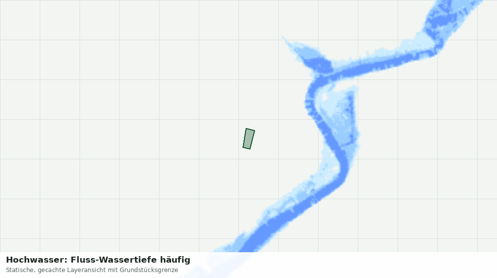 Statische Kartenansicht: Hochwasser: Fluss-Wassertiefe häufig