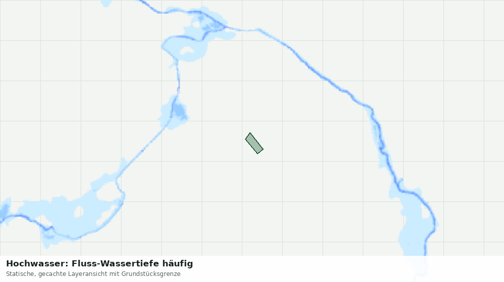 Statische Kartenansicht: Hochwasser: Fluss-Wassertiefe häufig