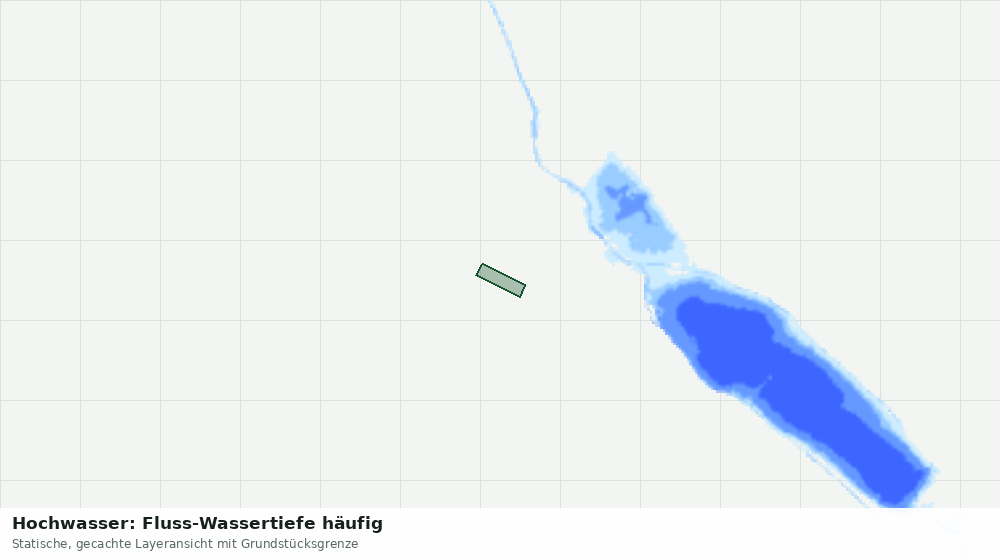 Statische Kartenansicht: Hochwasser: Fluss-Wassertiefe häufig