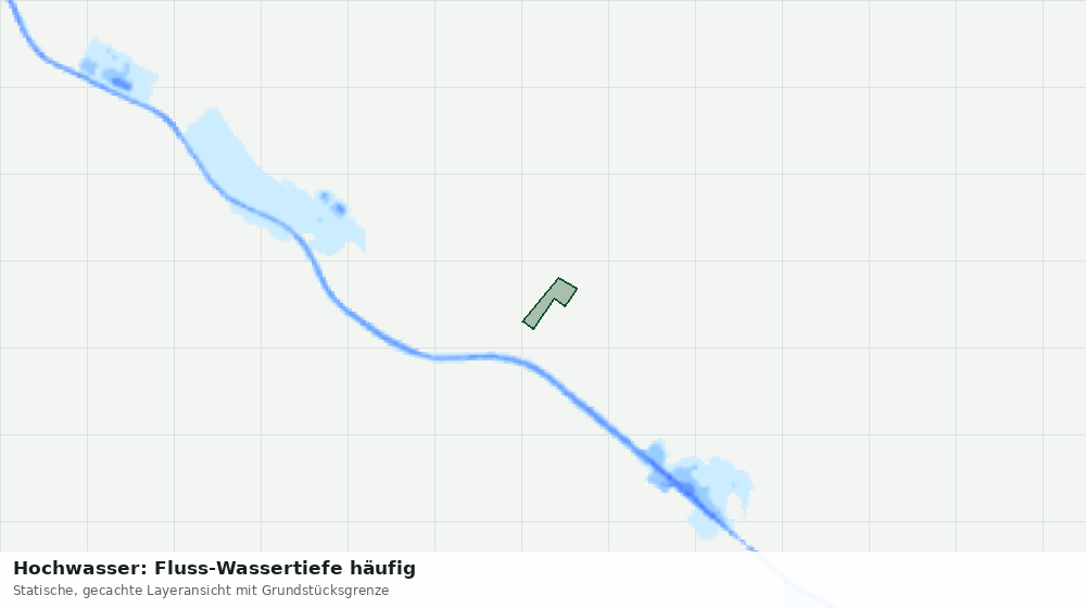 Statische Kartenansicht: Hochwasser: Fluss-Wassertiefe häufig