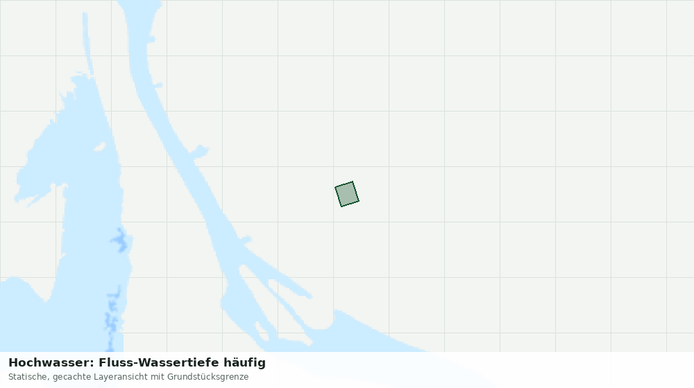 Statische Kartenansicht: Hochwasser: Fluss-Wassertiefe häufig