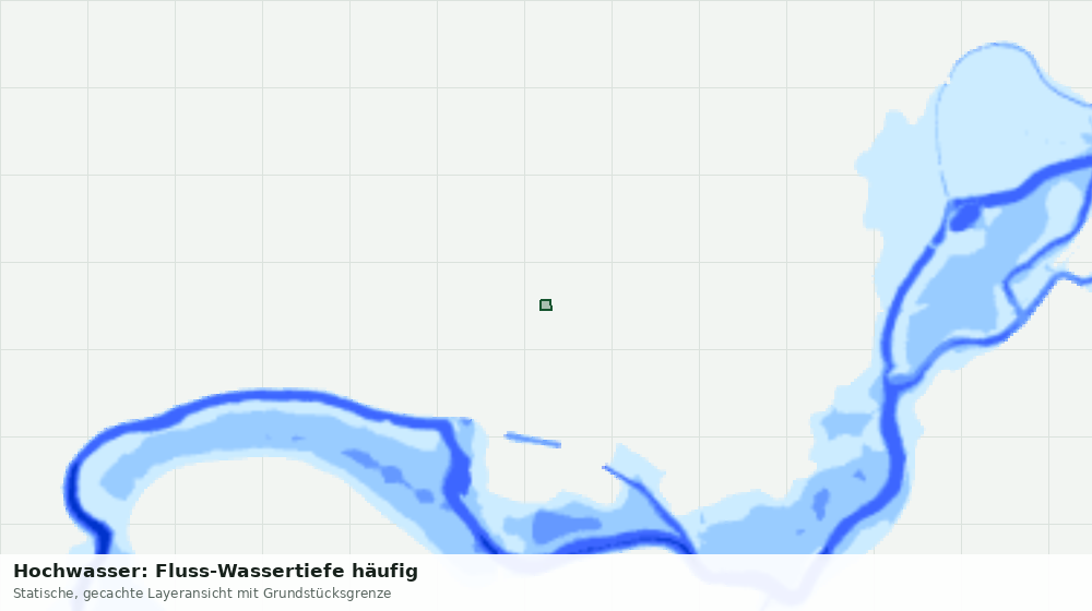 Statische Kartenansicht: Hochwasser: Fluss-Wassertiefe häufig