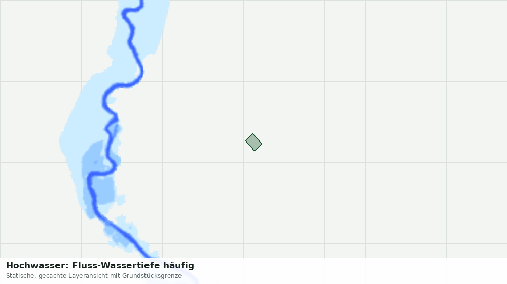 Statische Kartenansicht: Hochwasser: Fluss-Wassertiefe häufig