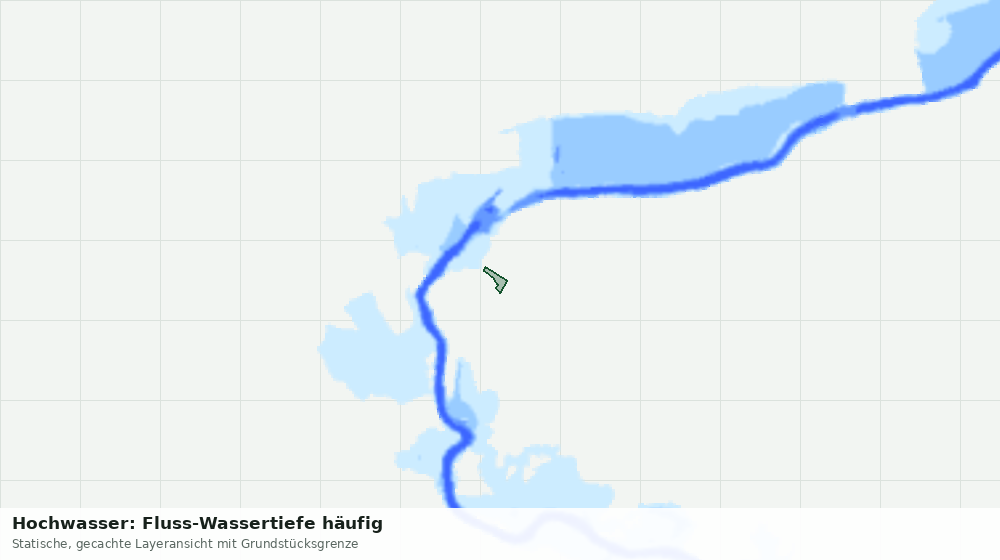 Statische Kartenansicht: Hochwasser: Fluss-Wassertiefe häufig
