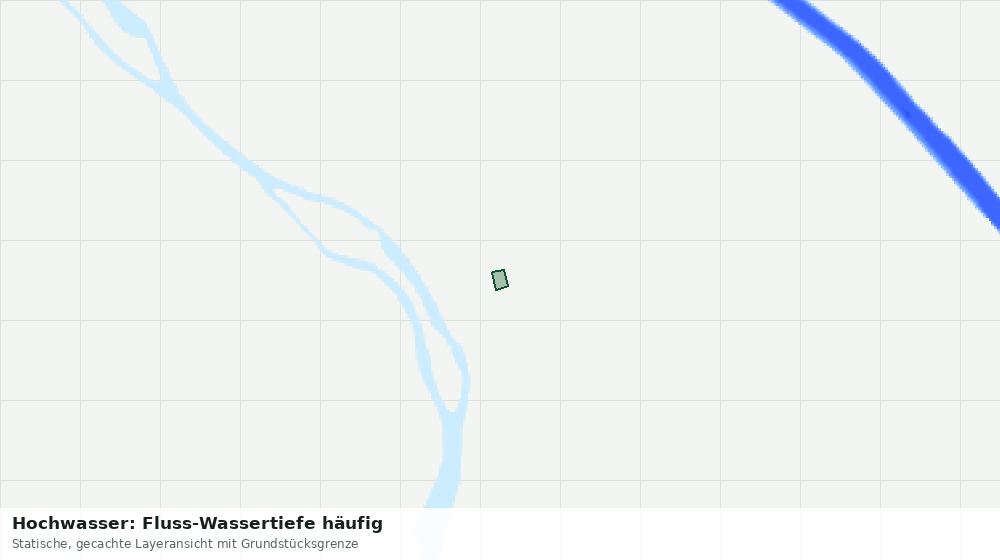 Statische Kartenansicht: Hochwasser: Fluss-Wassertiefe häufig