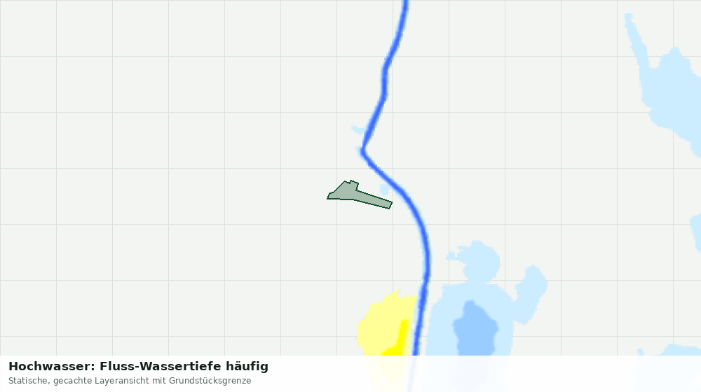 Statische Kartenansicht: Hochwasser: Fluss-Wassertiefe häufig
