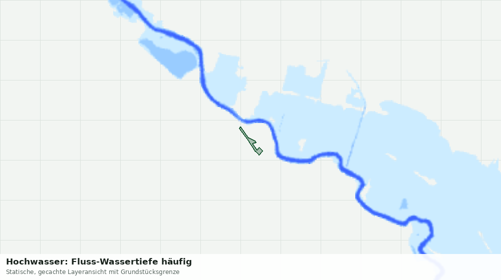 Statische Kartenansicht: Hochwasser: Fluss-Wassertiefe häufig