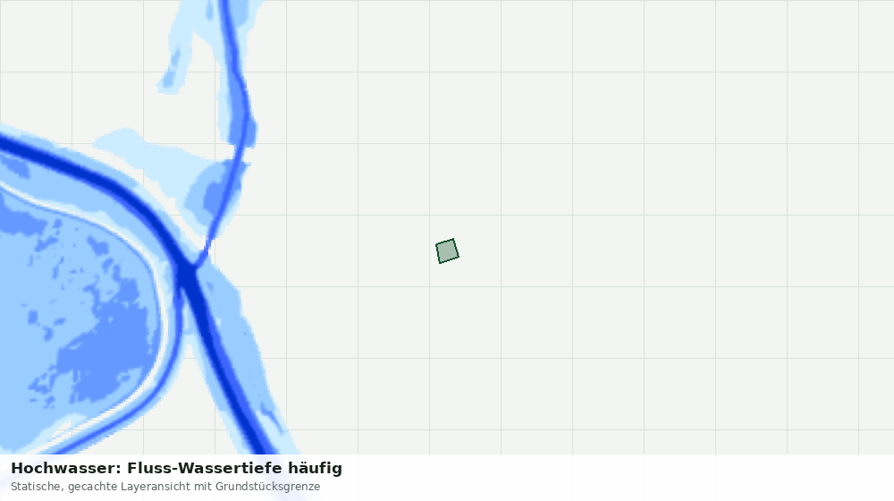 Statische Kartenansicht: Hochwasser: Fluss-Wassertiefe häufig