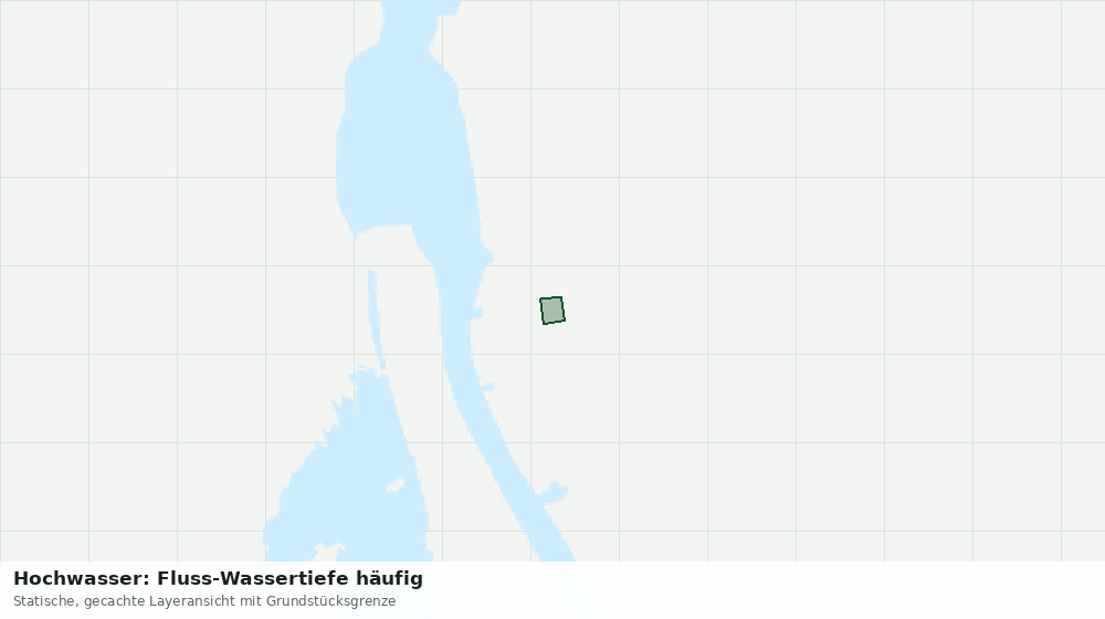 Statische Kartenansicht: Hochwasser: Fluss-Wassertiefe häufig
