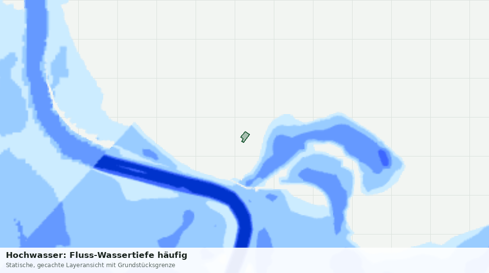 Statische Kartenansicht: Hochwasser: Fluss-Wassertiefe häufig