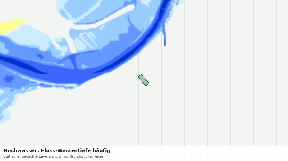 Statische Kartenansicht: Hochwasser: Fluss-Wassertiefe häufig
