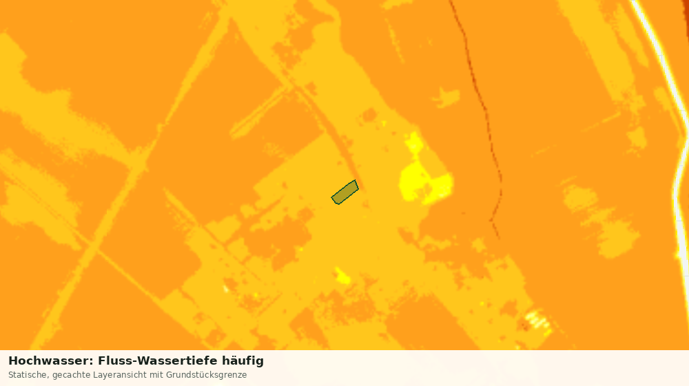 Statische Kartenansicht: Hochwasser: Fluss-Wassertiefe häufig