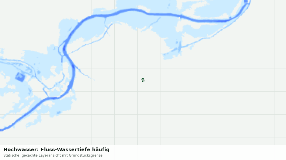 Statische Kartenansicht: Hochwasser: Fluss-Wassertiefe häufig