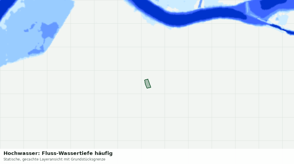 Statische Kartenansicht: Hochwasser: Fluss-Wassertiefe häufig