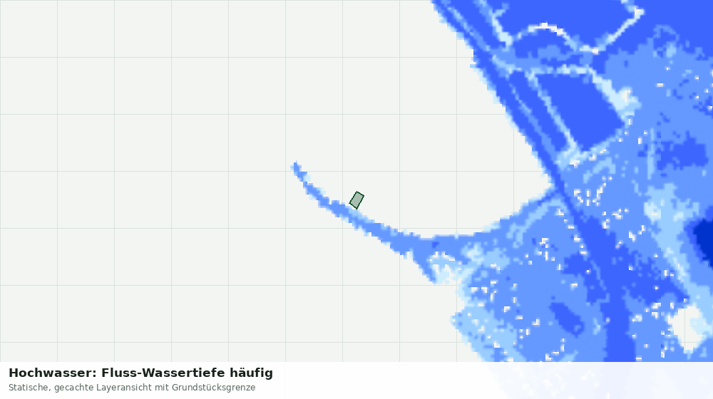 Statische Kartenansicht: Hochwasser: Fluss-Wassertiefe häufig