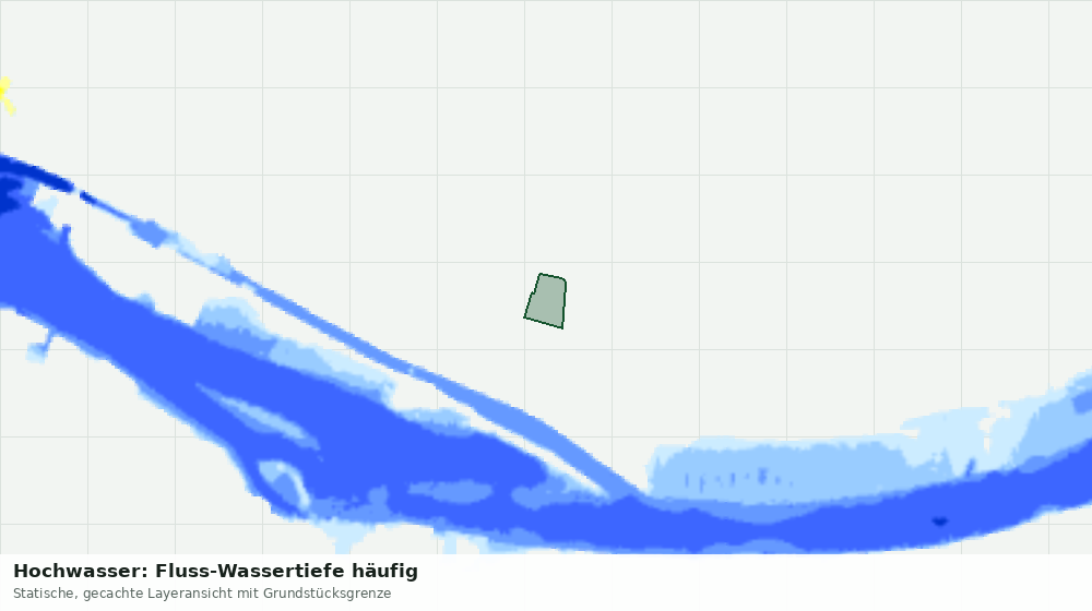 Statische Kartenansicht: Hochwasser: Fluss-Wassertiefe häufig