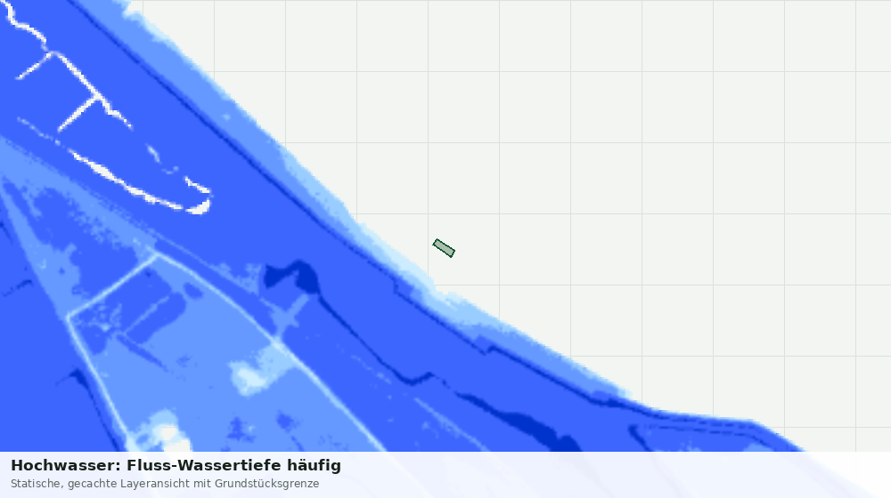 Statische Kartenansicht: Hochwasser: Fluss-Wassertiefe häufig