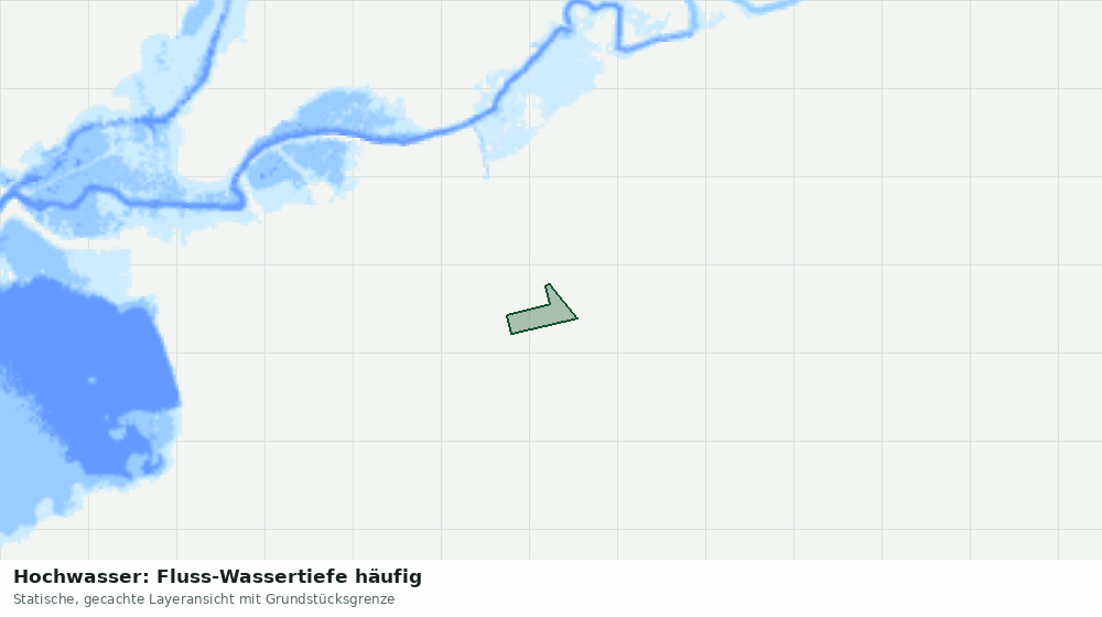 Statische Kartenansicht: Hochwasser: Fluss-Wassertiefe häufig