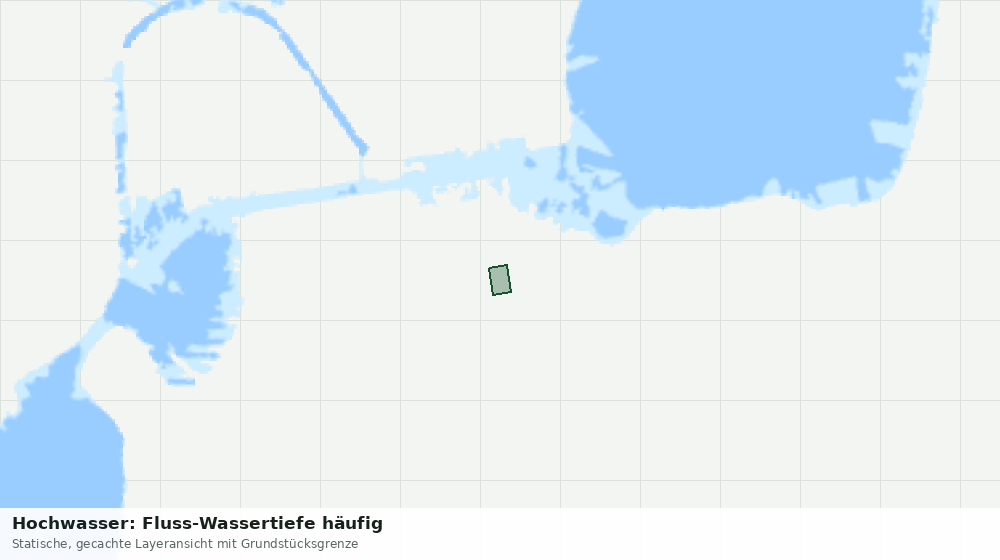 Statische Kartenansicht: Hochwasser: Fluss-Wassertiefe häufig